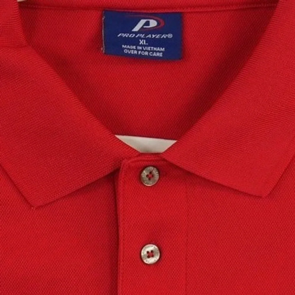 Pro Player Polo Shirt Men's Size XL Red Black‎ Louisville Cardinals Colorblock